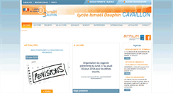 Desktop Screenshot of lycee-ismael-dauphin.fr