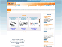 Tablet Screenshot of lycee-ismael-dauphin.fr